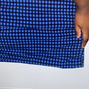 Old navy blue and black checker leggings